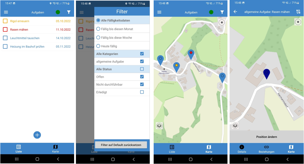 mobile Tasks optimierte Darstellung und neuer Filter